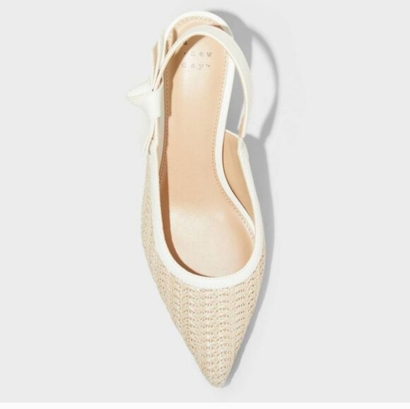 A New Day Milan Cream Slingback Heels - Picture 3 of 4